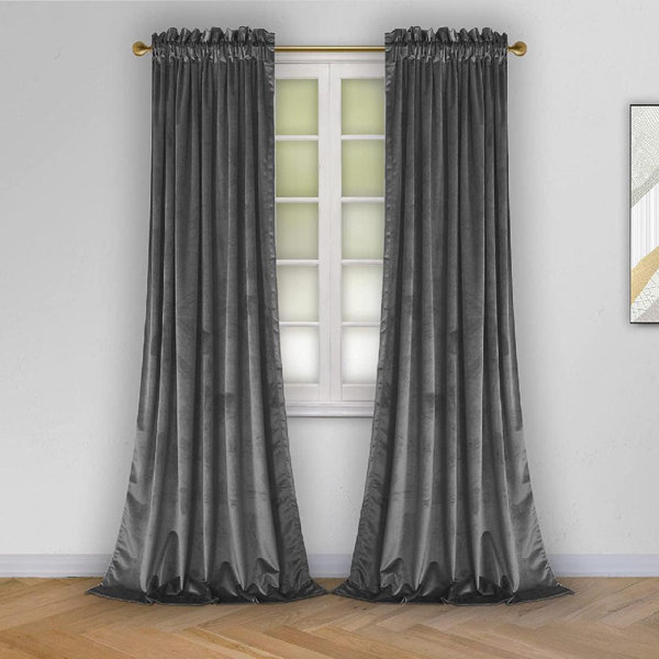 Latitude Run® Velvet Curtain Wayfair